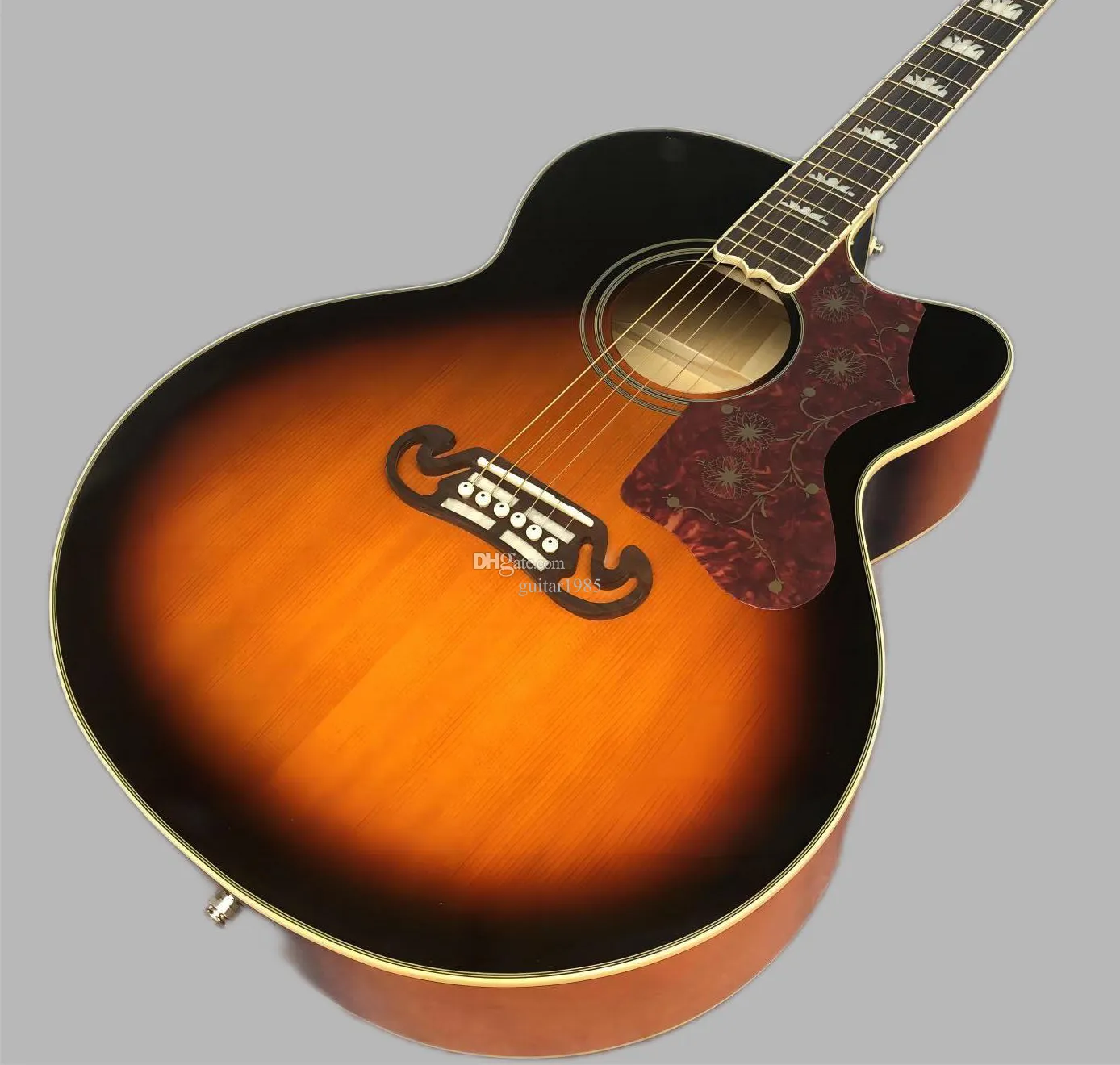 Фабрика лучшая 43-дюймовая J200 Sunset Sunset Lacquer Acoustic Guitar 3698