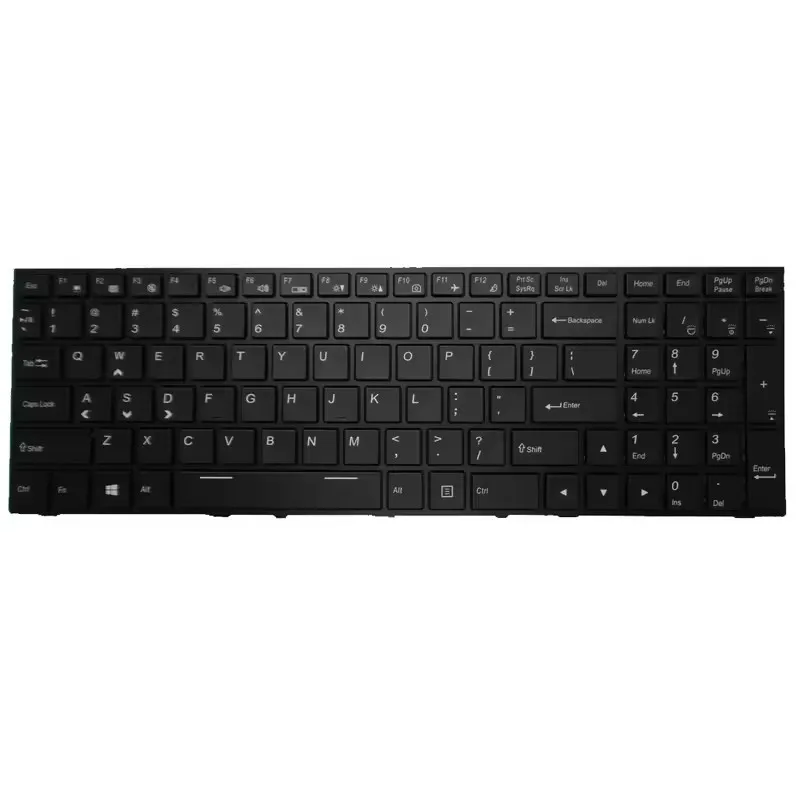 Teclado de retroilumação colorida do laptop para Clevo P650RS P650RS-G MP-13H83USJ430C 6-80-P65S0-010-1