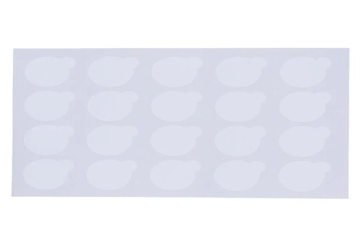 Yanlış Kirpikler 100 PCS Tek Kullanımlık Kıyafet Tutucu Palet Kağıt Uzatma Pedleri Sticker 25cm Jade Stone Makeup9098845
