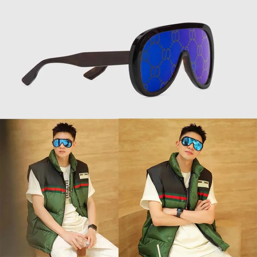 Lunettes de soleil designer de luxe Men des lunettes de soleil à cadre surdimensionnées pour les femmes pour les femmes Counter Explosion Series Eyeglass 265F