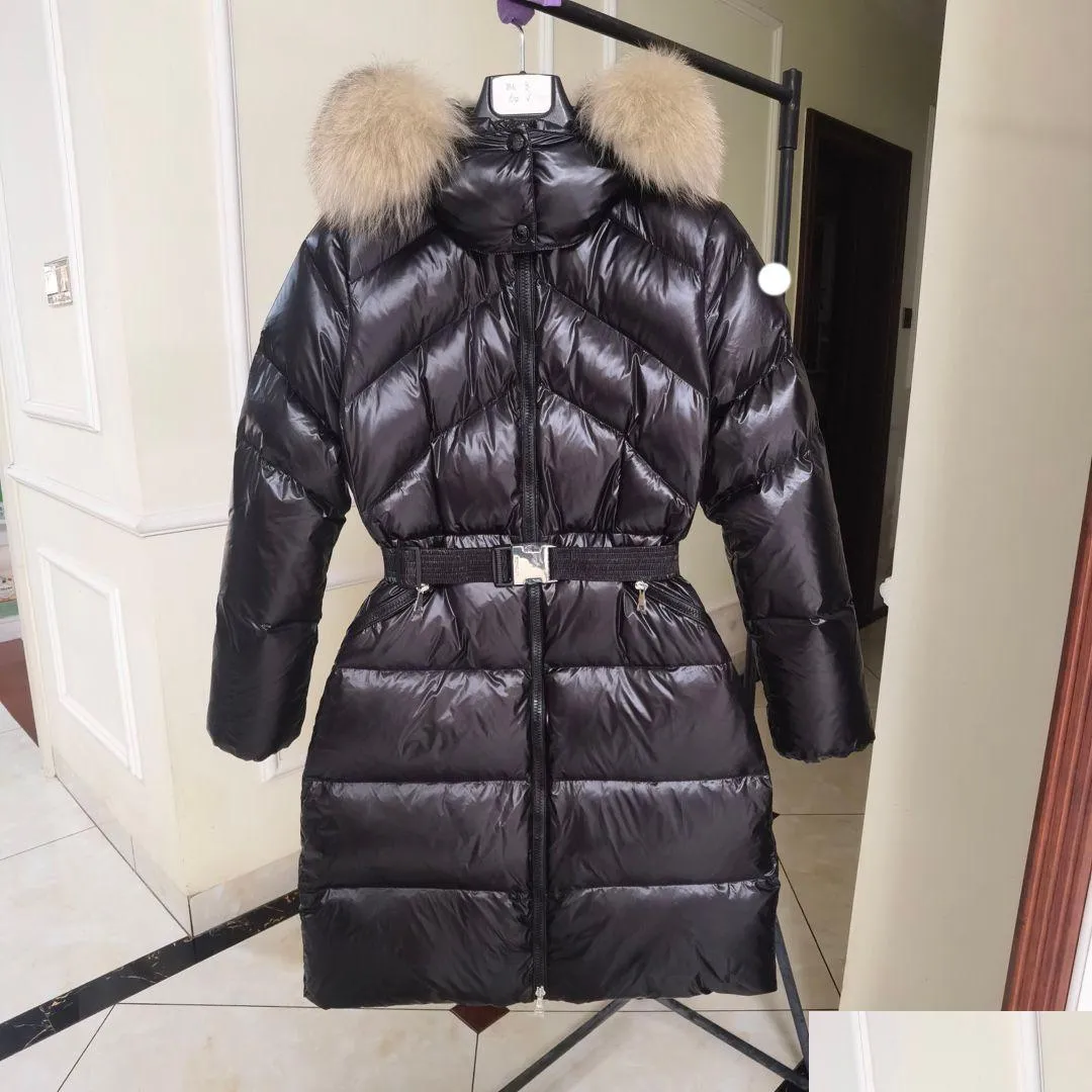 WOMENS Down Parkas Doudoune Monclair Designer Giacca abbracciato ricamato cappotto inverno twill fuorle collare cottura a goccia Abbigliamento C dh7bv