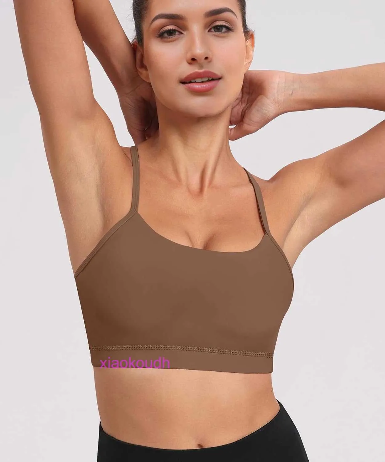 Designer Lul Yoga Roupet Sport Bras Mulheres High Support Suporte feminino SLIM ombro de ombro esportivo acolchoado Bra Y-Back Yoga Exercício Top 3 peças