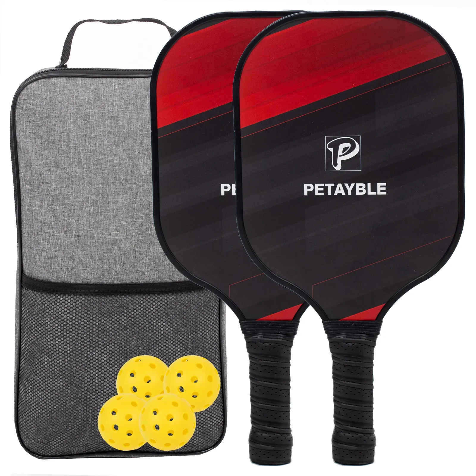 PILKLEBALL PIĄTY FIBLASS Surface Pickleball Setusapa Zatwierdzony zestaw Portable Racquet Gift Zestaw wewnętrzny i na zewnątrz 240506