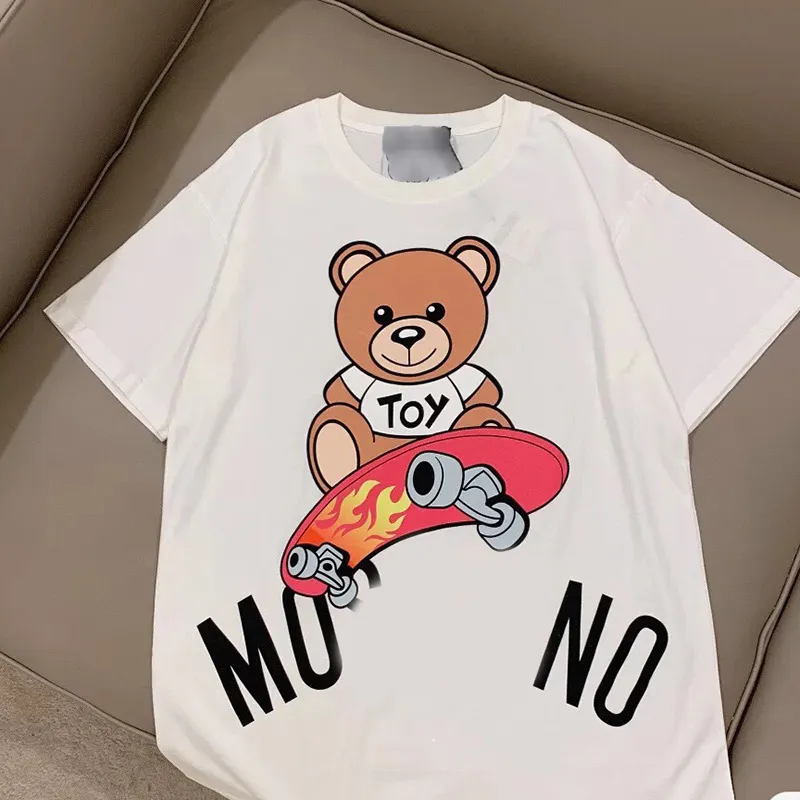 Sommer neuer runder Nackenpullover Kinder Kleidung Eltern-Kind Teddy Bear T-Shirt Mode Baumwolle kurzärmeliges Paar T-Shirts Frauen Herren Kleidung Familie CSD2405092