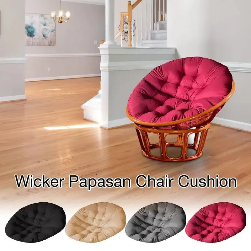 Poduszki na zewnątrz poduszki na krzesło okrągłe kolorowe kolory na patio Poduszka na krzesła rattanu wiszące krzesło do koszyka wiklinowe kołysanie 240508