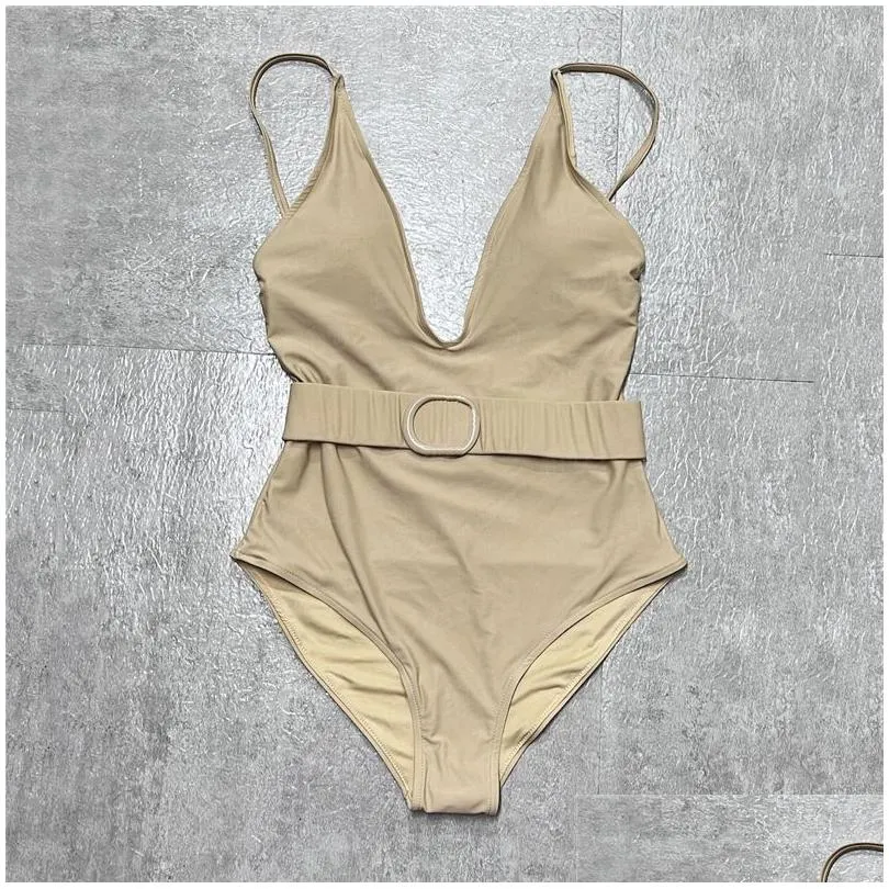 Designer di costumi da bagno più dimensioni Designer di costumi da bagno Bikini da donna con Shoder a cinghia Push Up Up One pezzi Leave Beach Swim Swim Drop Drop Delive Otryn