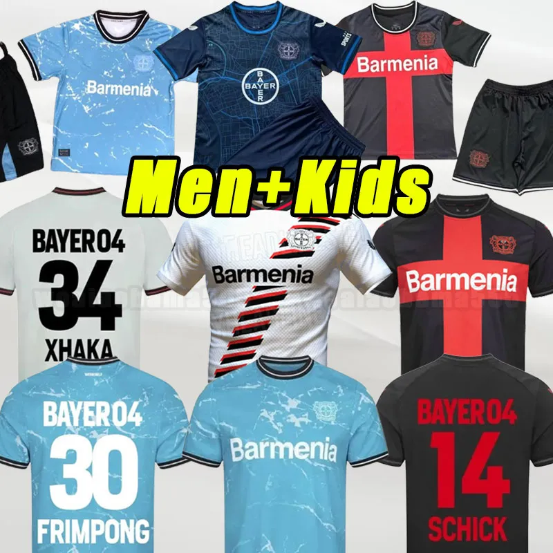 2023 2024 Bayer Soccer Jerseys Leverkusen Wirtz 23 24 Schick Tah à domicile troisième HLOZEK DEMIRBAY Tapsoba maillot de football 04 HOMMES ADULTES Taille S-2XL