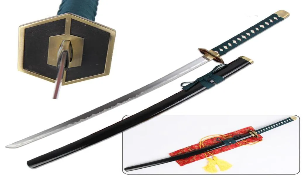 Metal Arts Craft Present Home Dekoration Nowatorskie przedmioty Real Steel Blade Anime Bleach Aizen Sousuke Sword Kudakero Kyoukasuigetsu B3226169