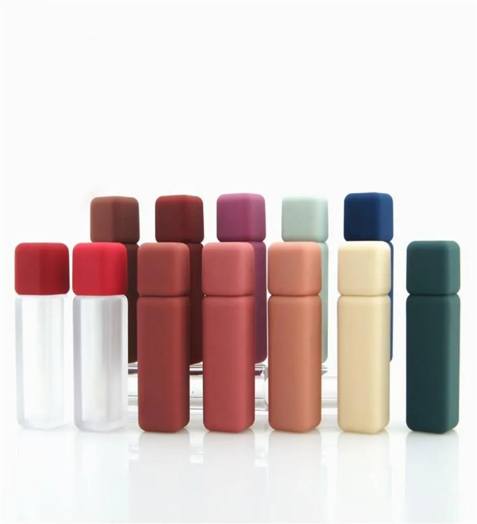 Butelki do przechowywania słoiki błyszczące różdżki 5 ml gumowa farba matowa tekstura pusta pojemniki do lipgloss A575746765