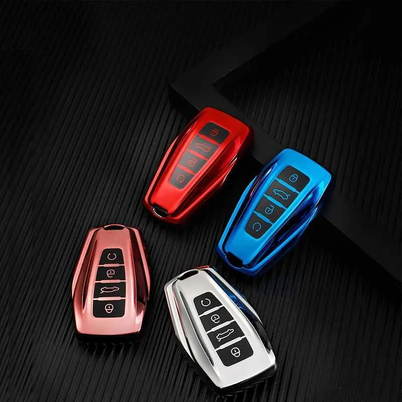 Autoschlüssel TPU Style Car Remote Key Case Coverhalter Shell FOB für Geely Emgrand X7 Ex7 Coolray 2019-2020 Auto Styling FOB Accessoires T240509