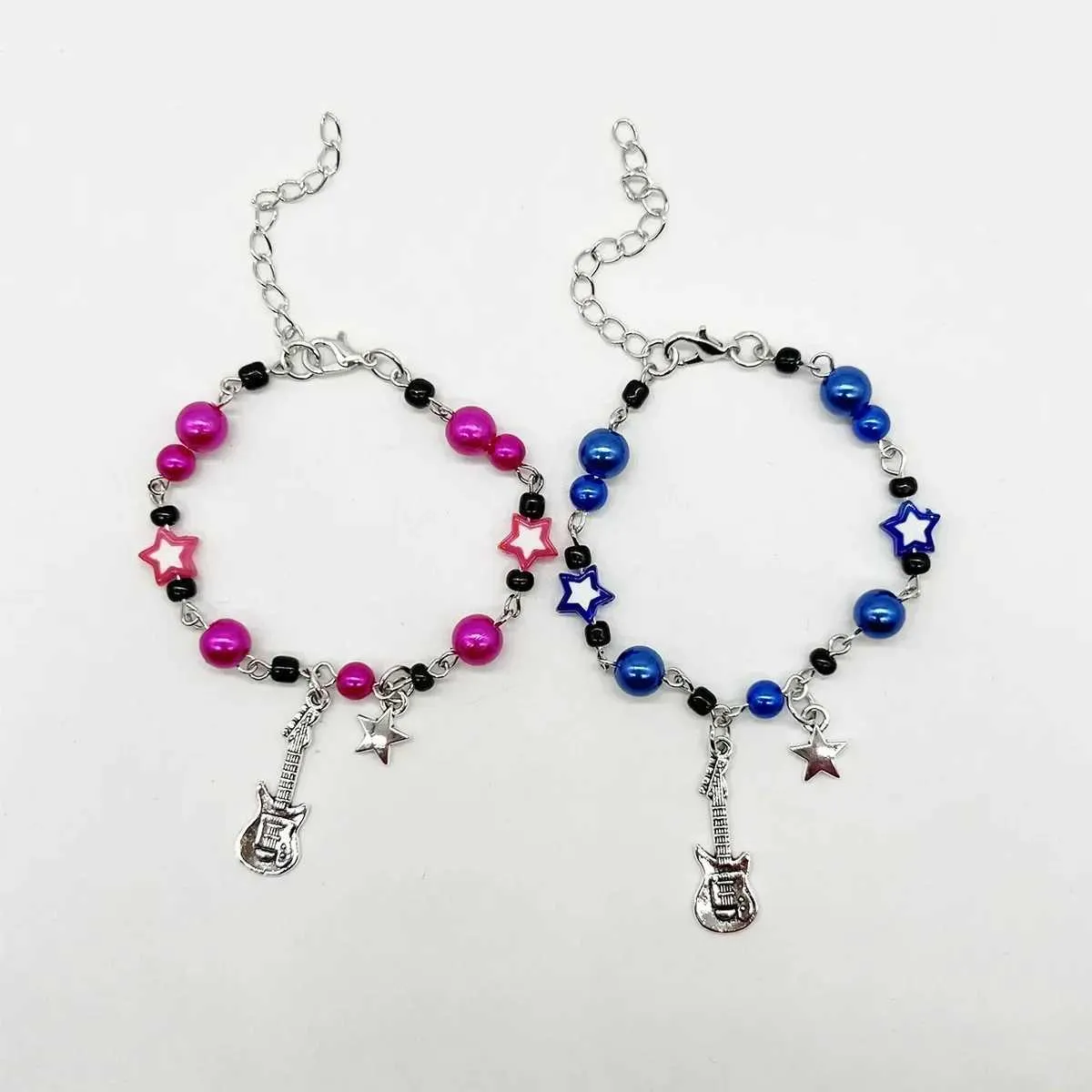 Braccialetto 2 pezzi/set Moda Coppia Perline Bracciale Tv Girl Abbinamento Chi Davvero Si Prende Cura Album Ispirato Bracciali Amici Gioielli_voghion.com