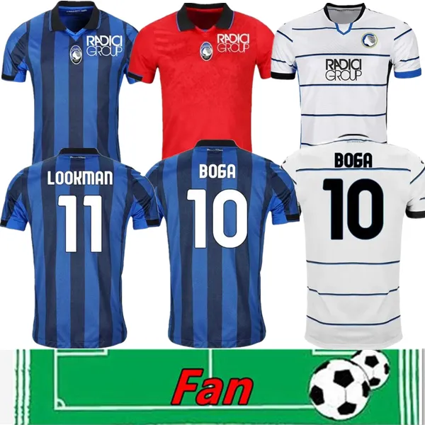 23 24 Atalanta Mens voetbalshirts Boga Freuler de Rooninovskyi Ilicic Pasalic Duvan Scalvini Demiral Home Away 3rd Football Shirts