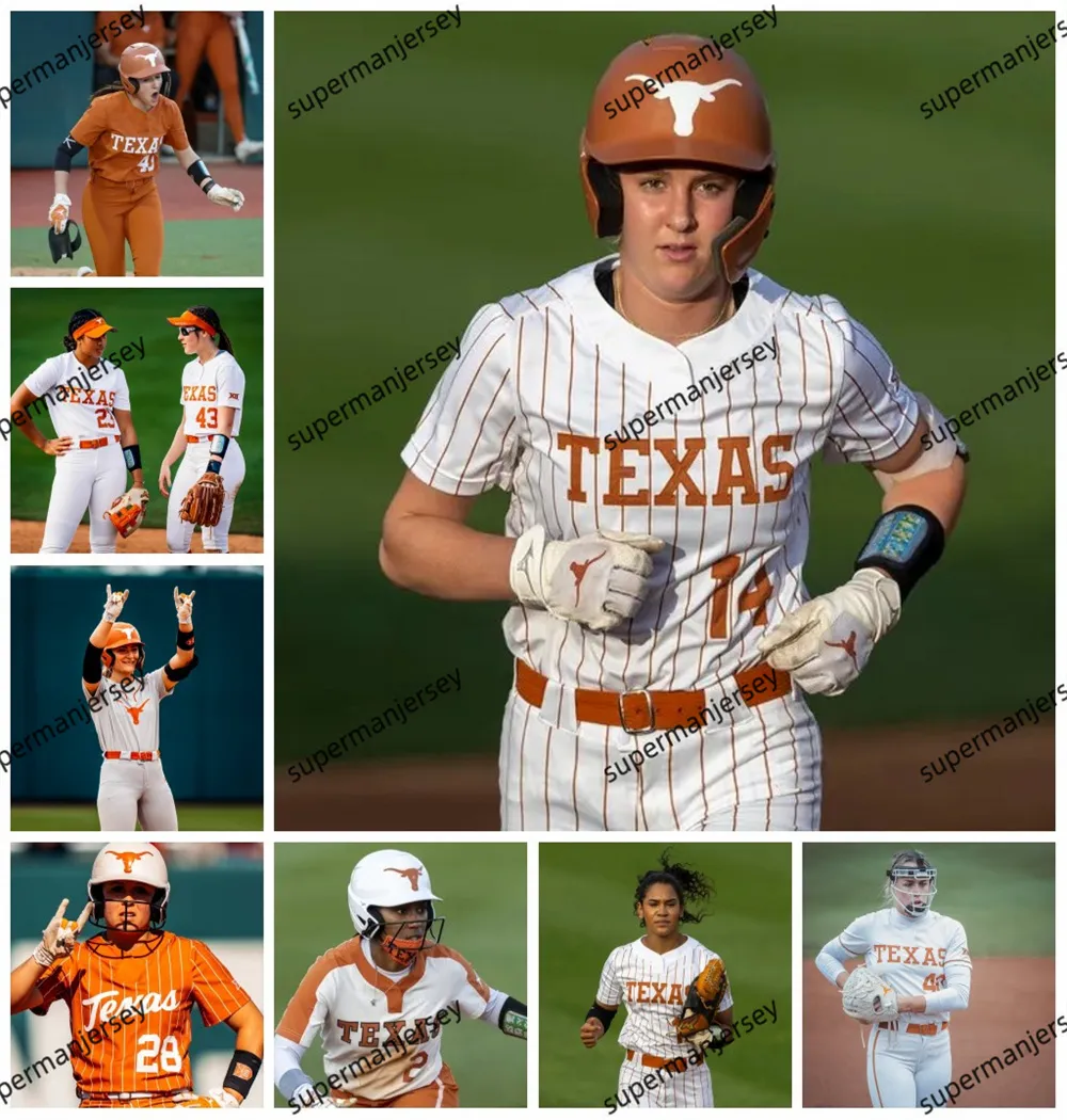 Texas Longhorns NCAA Softball/Baseball Jersey Stitched Edition