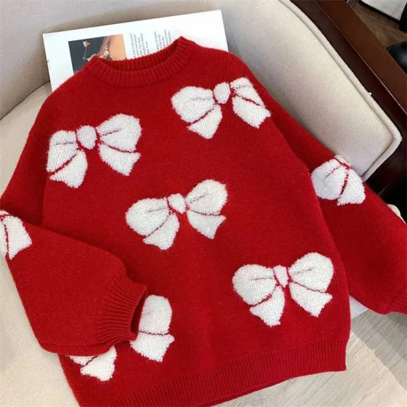 Conjuntos 2-12 Autumn New Baby Girl Sweater Sweater Codaneira Torda de malha de malha de manga longa com zíper de algodão Q240508