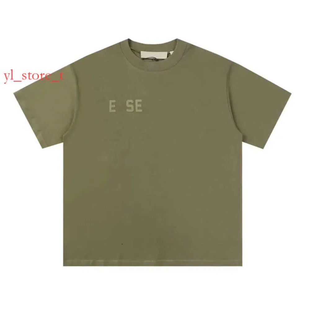 Esse beroemd merk t -shirt heren t -shirt ontwerper t shirts zomers mode simplesslolid zwarte letter afdrukken t -shirts paar top mannen shirt casual sweat shirt 17f7