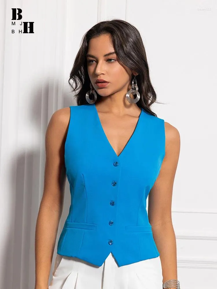 Kvinnors västar klassiska eleganta tankjackor Kvinnor Professional OL Simple Office Lady Vest Suit Coat Blazer Tops Business Work Style Outwear