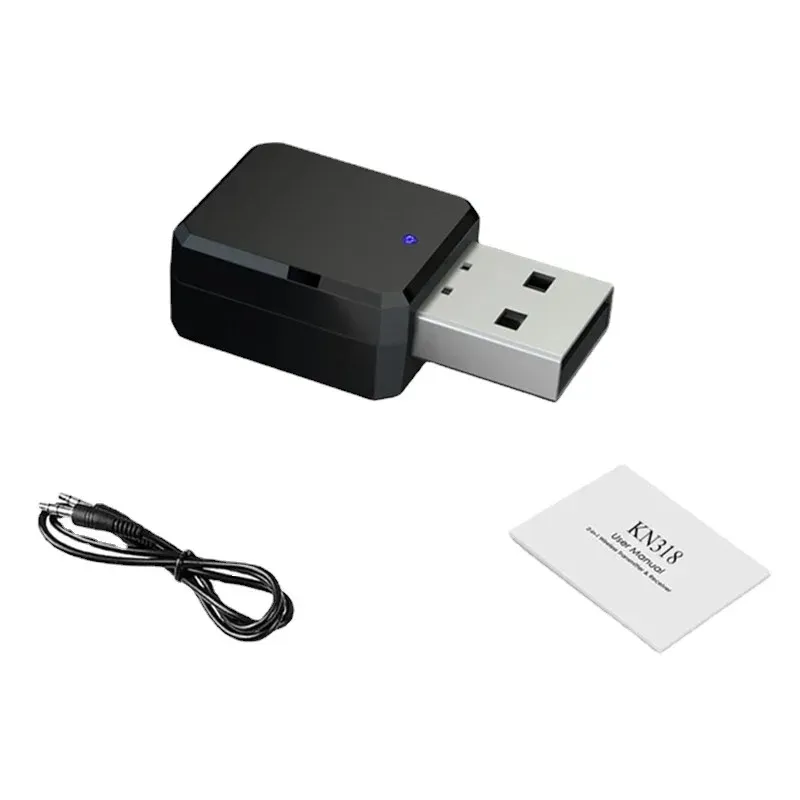 USB Wireless Bluetooth 5.1 Adattatore audio Adattatore Musica Spegnere a mani libere a mani libere da 3,5 mm Adattatore Bluetooth 5.0
