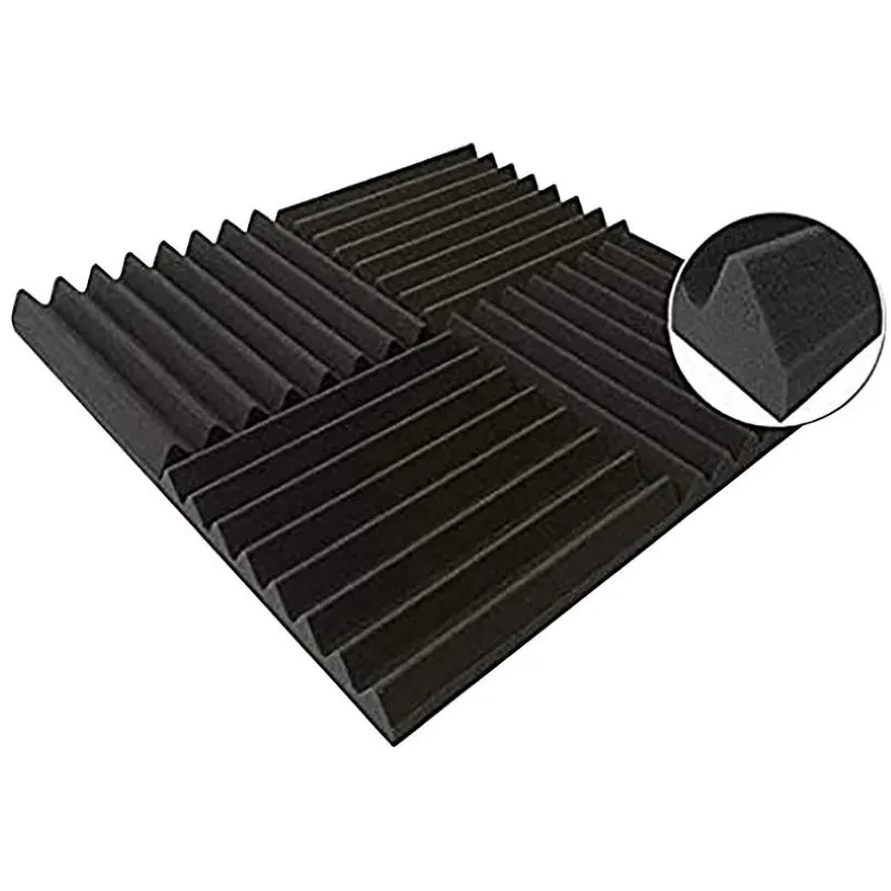 Halılar 24pcs 300x300x25mm Studio Akustik Köpük Ses Döşeme Koruyucu Ses geçirmez Emme Tedavi Paneli 234Z