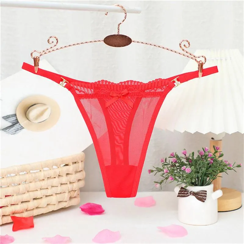 Women's Panties Seamless Low Waist Lingeries For Woman Female Underwear Ultra Thin See Through Mesh Thong Clothing