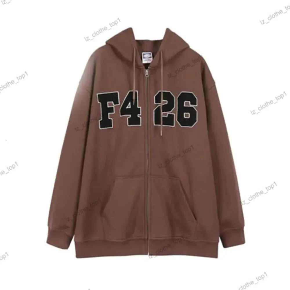 F426 Retro Hoodies Der neueste Modetrend Unisex Hoodie Hochqualität Langlange Verschleiß lässig Mode lose Langarm-Kleidung High Stree 636