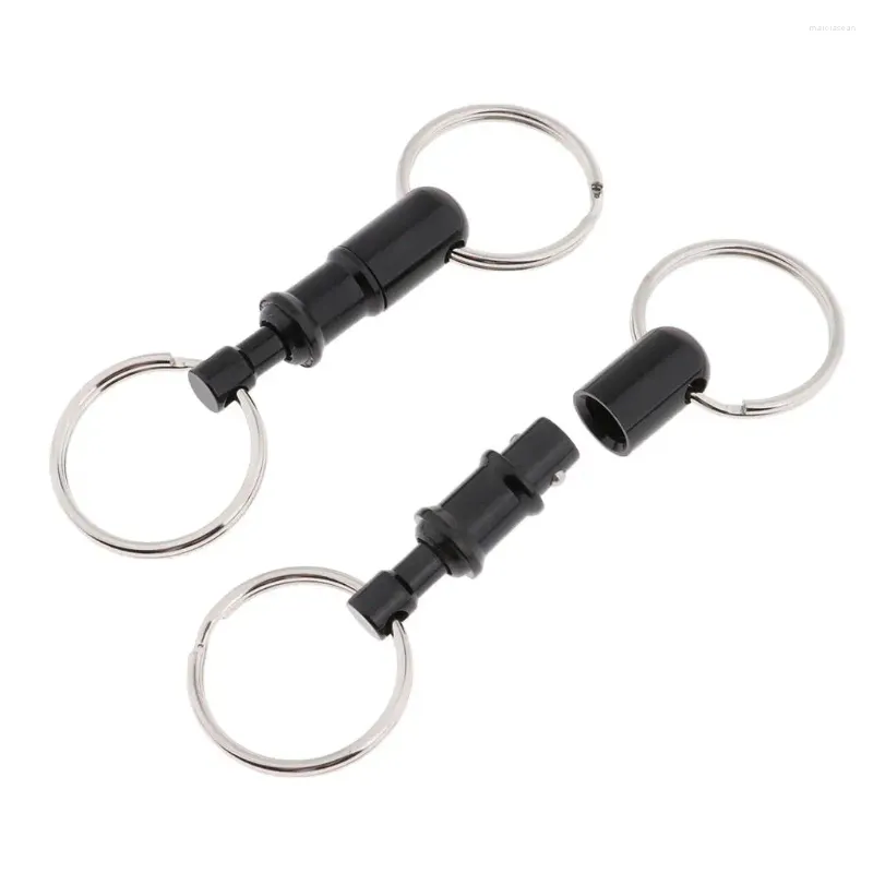 Keychains Lot Of 2 Detachable Keychain Pull Apart Quick Release Removable Key Rings