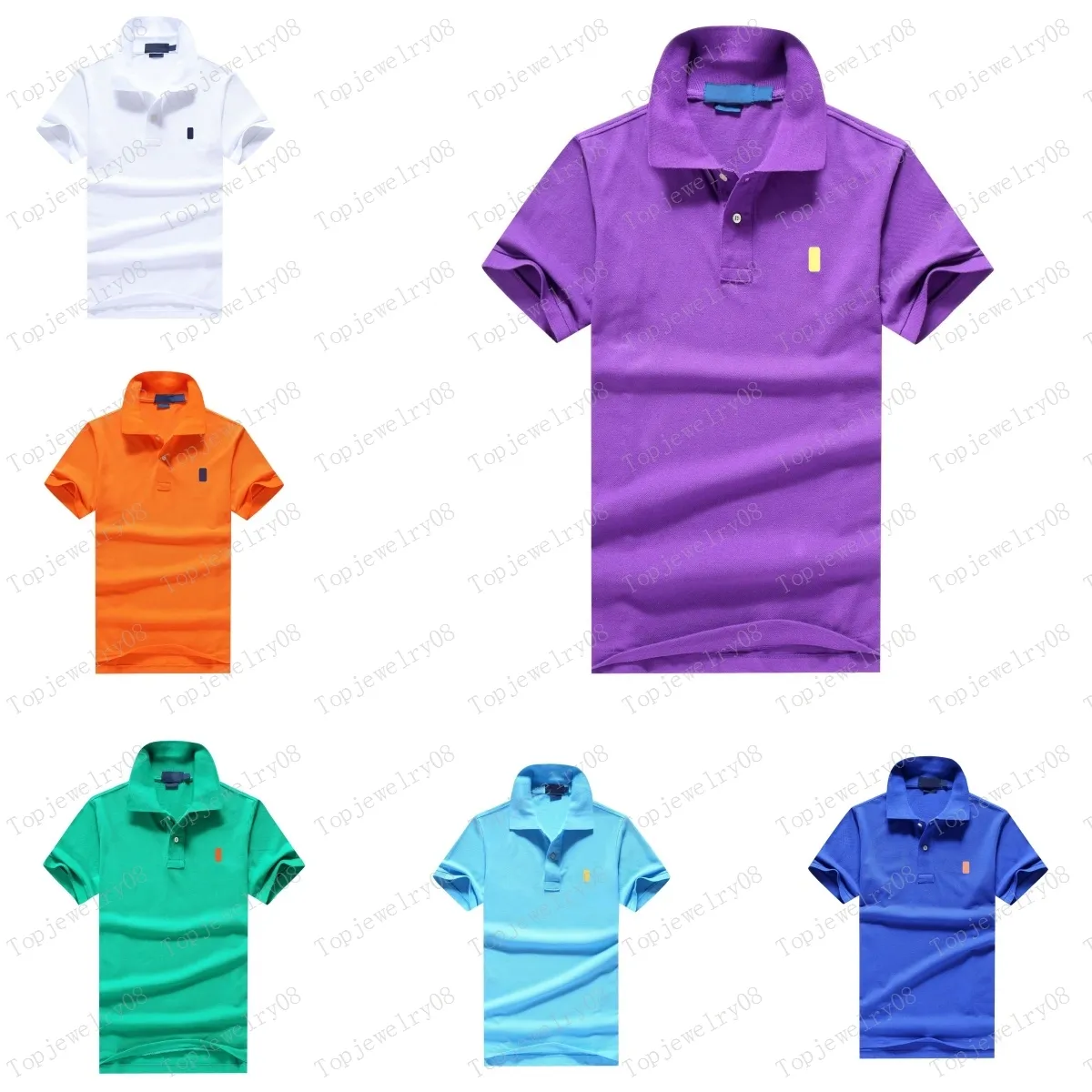 Qualitätsmarkengeschäft Standingkragen Baumwolle Stickerei Polo Tracksuit Shirts Herren Polo -Shirts Designer Shirt