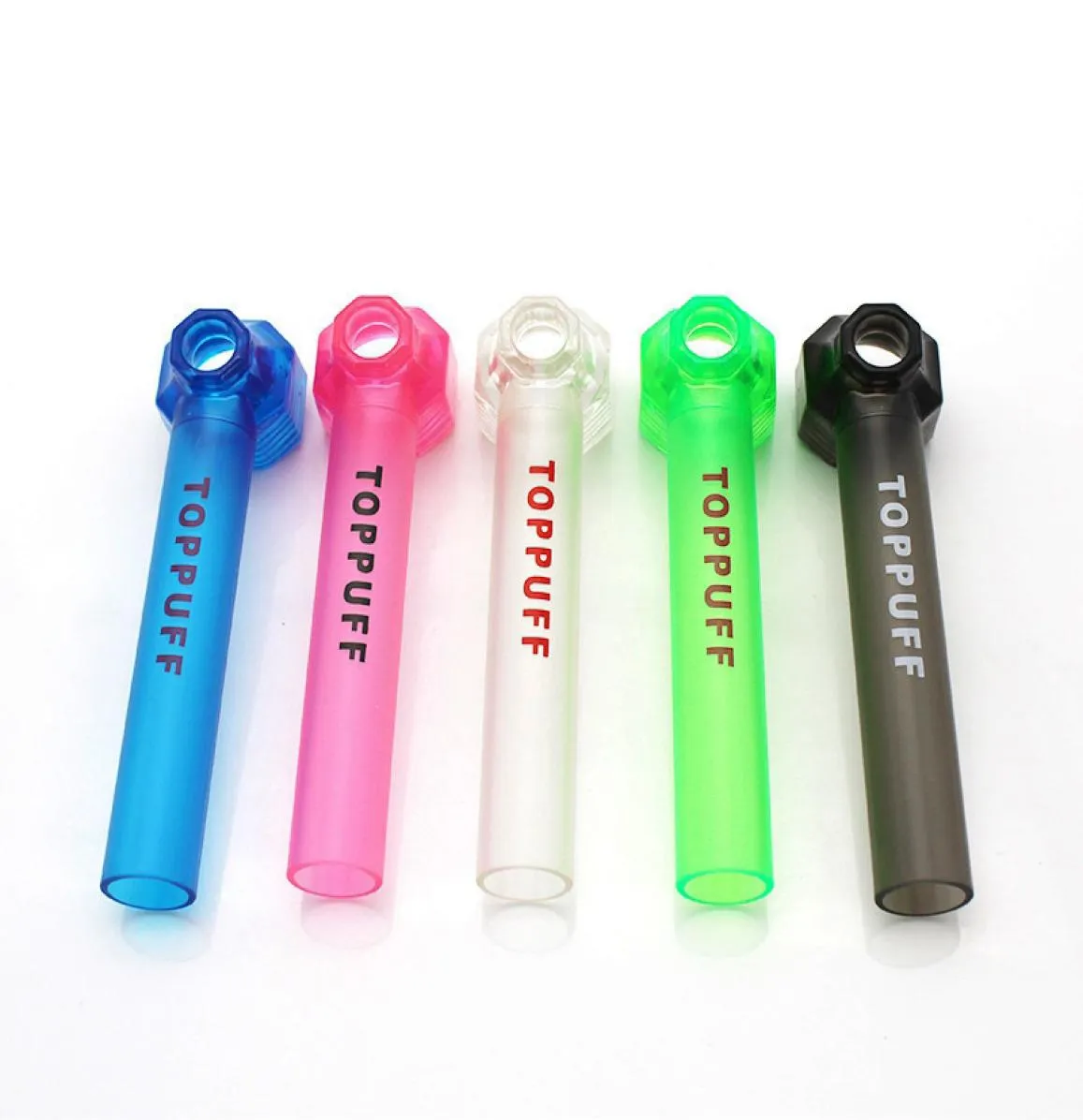 Toppuff Top Puff for Training Water Bongs Портативные водопроводные трубы Пластиковые масляные трубы Dab Dab Accessessy для курения DHL 9293613