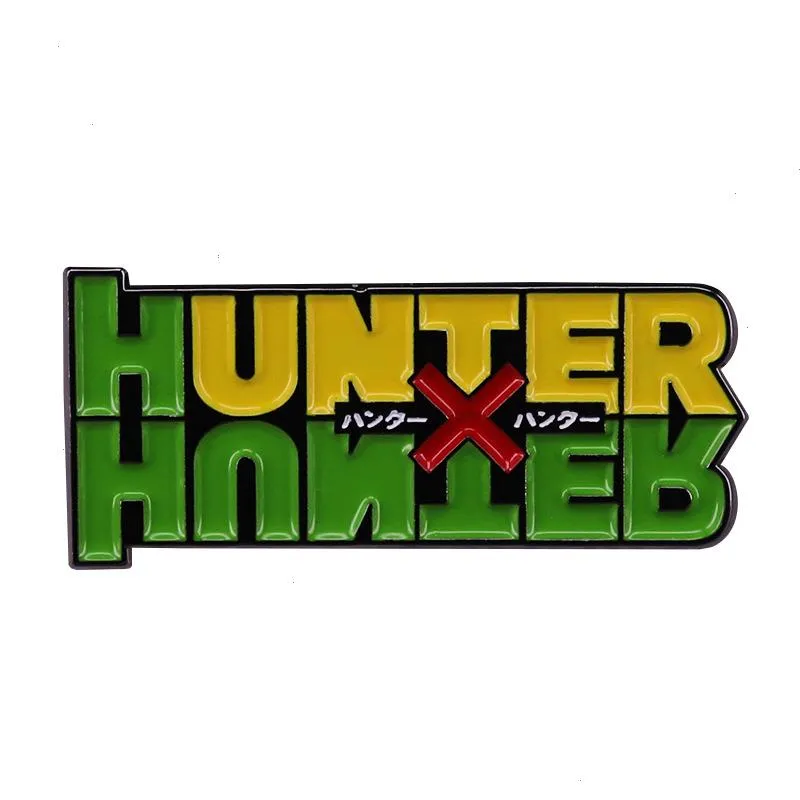 Hunter*Hunter Japanse reverspen voor rugzakken dames broche anime aktetas badge email pin pin accessoires cadeau voor fans groen