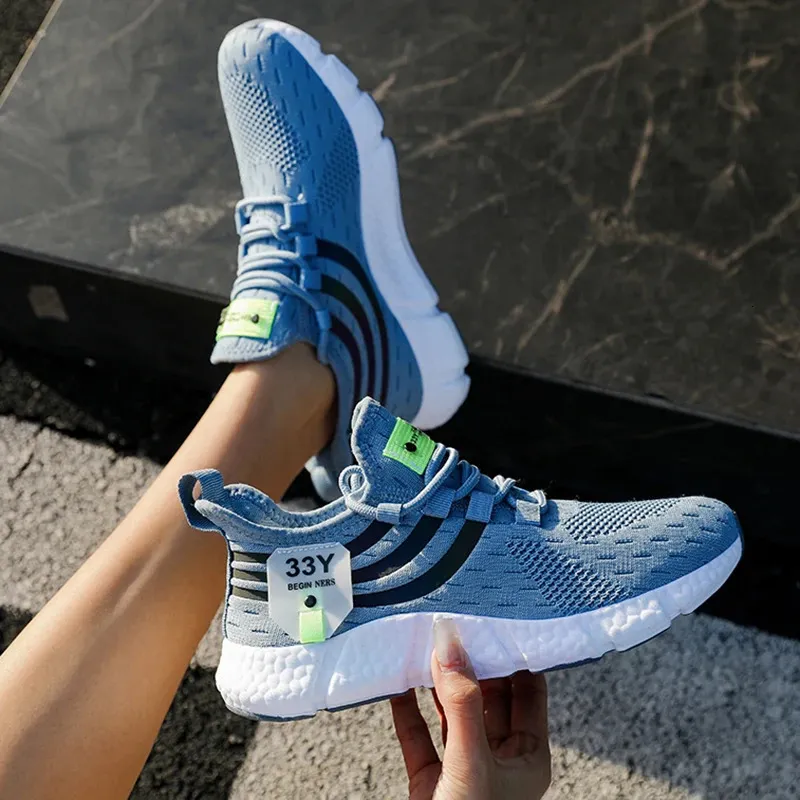 Женская обувь легкая бег для кроссовок удобная спортивная пробежка для пробежек теннис на открытом воздухе мужская обувь 240509