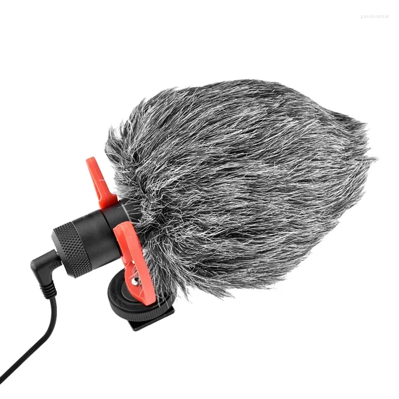 Microphones Annulation du bruit Condenseur Microphone Caméra Enregistrement Interview USB Direct Broadcast Mini facile à utiliser