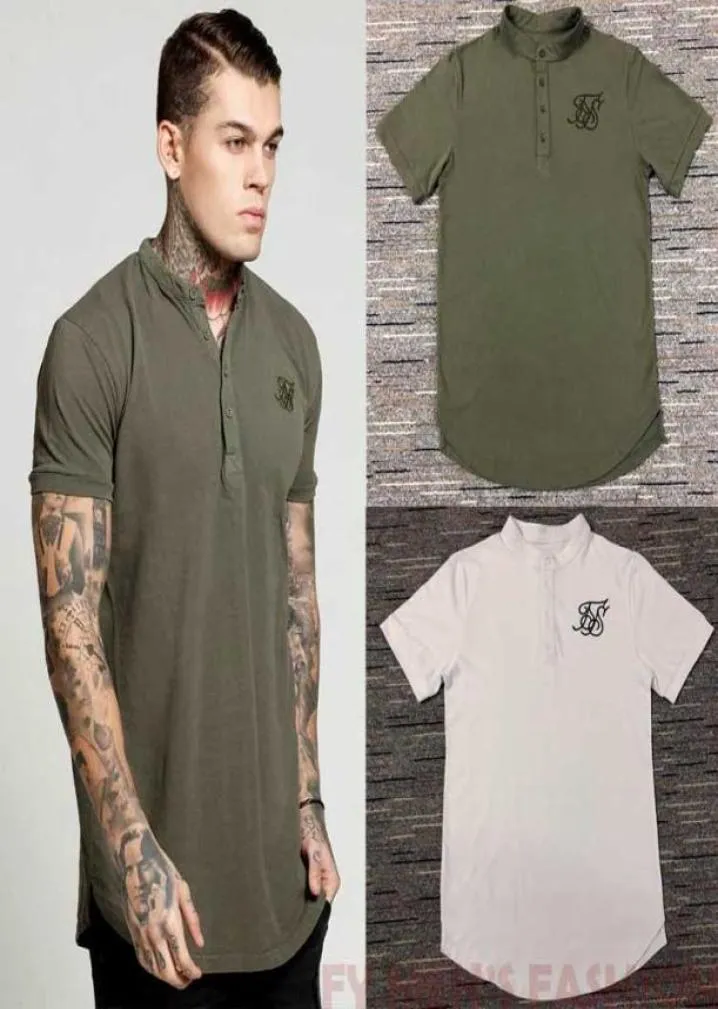 Men Tee T shirts black White green Curve hem Chest Logo Stretch Latest Designer Plain Shirts For Guys Cotton siksilk T shirt2985826