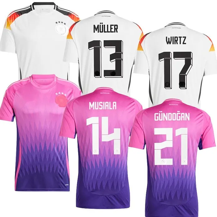 24 25 Deutschland Fußball -Trikot -Nationalmannschaft European Cup Fullkrug Hummels Kroos Gnabry Werner Draxler Reus Muller GOTZE FOWTOL SHIRT Fans Spieler Deutschland Trikot