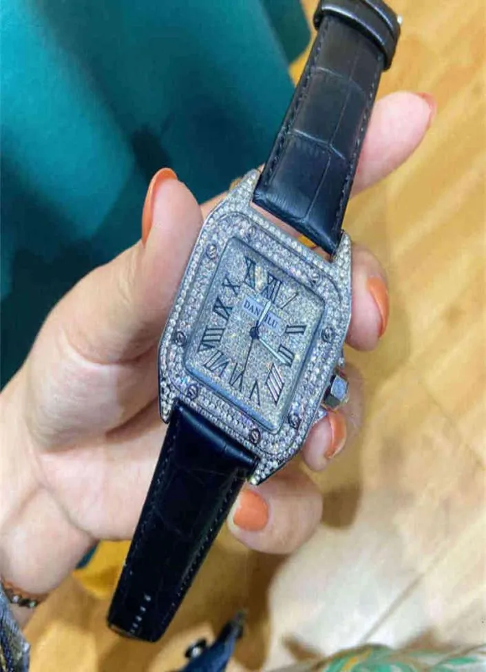 Bekijk Kajia Tank Volledige Diamond Watch Square Persoonlijkheid Mode Trend Dial Goods3622075