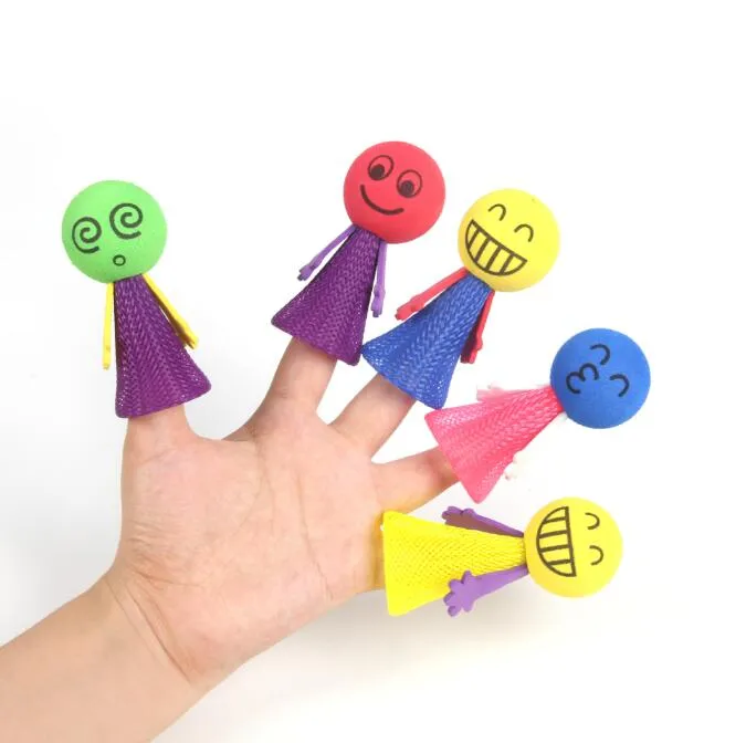 Jumping spring toy top