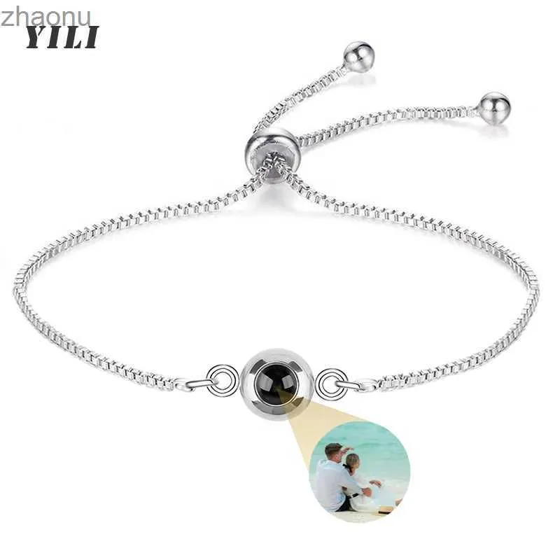 Chain Customized photo personalization project with pictures inside I love you stainless steel XW