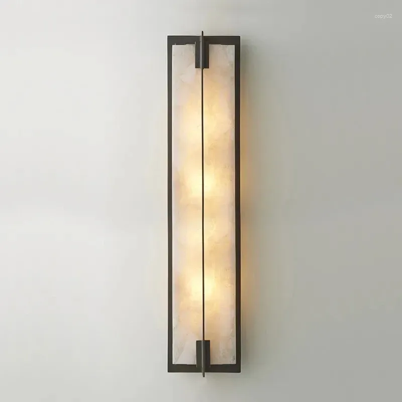 Vägglampa CX122AW el dekor marmor sconce vardagsrum stora ljus designer trädgård belysning sovrum sängkant led