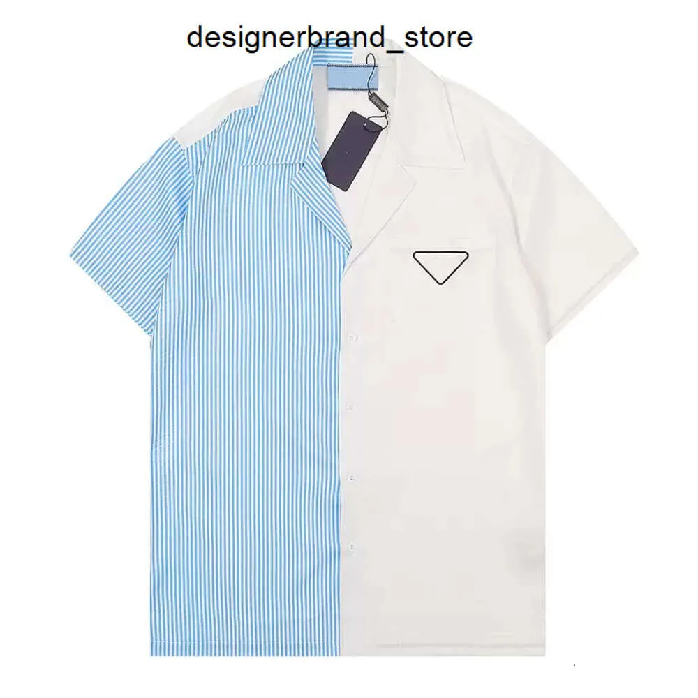 Summer Mens T Shirts Designer Tshirt Bowling swobodne nadrukowane klapy kardigan krótkie rękaw wysokiej jakości marka mody koszulka biznesowa T-shirt IK7D