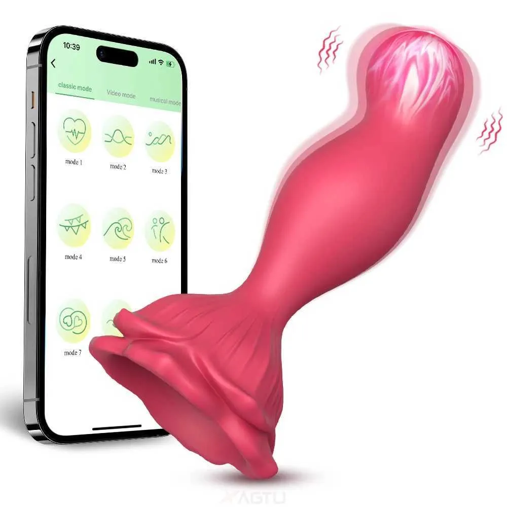 Autres articles de beauté Health Bluetooth application Contrôle anal plug vibrateur pour femmes Butt Plug Masser masseur de la prostate Goods adultes érotiques pour hommes gay y240503