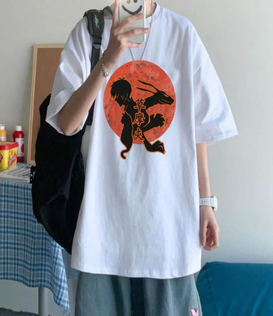 Men039s TShirts Fruits Basket Anime TShirt Harajuku Fashion Round Neck Short Sleeves Man Woman6420099