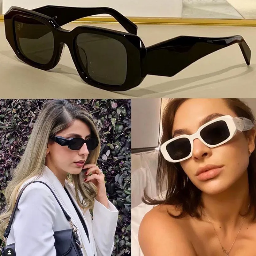 Lunettes de soleil pour femmes pr 17ws Designer Party Partys Ladies Stage Stage Top High Quality Fashion Concave-Convex Thi-Dimensional Line Mirm 2423