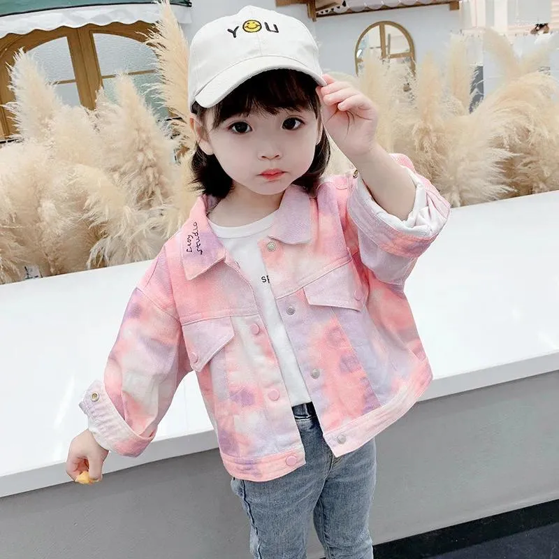 Vestes 1 à 6 ans Baby Girls Mabet Fashion Spring Automne Automne Cotton Denim Veste pour Windbreaker Outwear Kids Clothes Birthday Gift