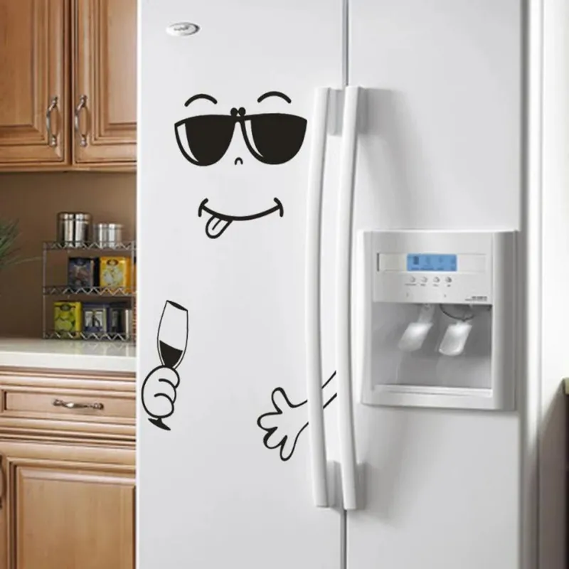 26ss Happy Delicious Face Kitchen Fridge Wall Door... From Guonei, $2. ...