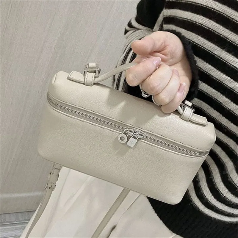 L19 Lunchbox Designer Bag Crossbody Taschen Umhängetasche L27 Beliebte Strauß gestrandete Leder -Leinwandtaschen für Frauen trendige Handtaschen XB163 B4