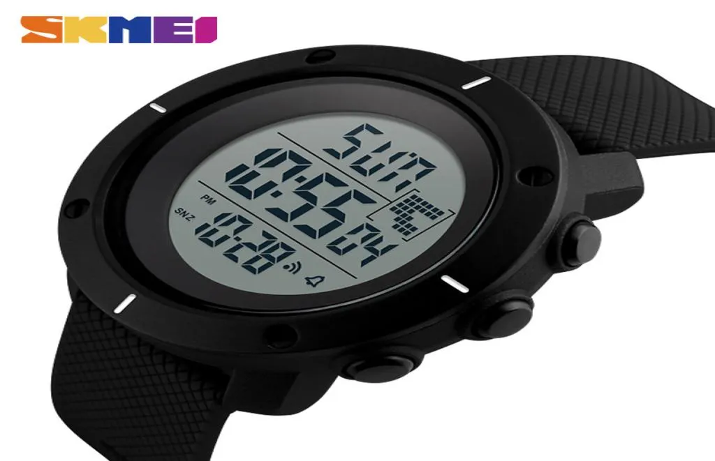 Skmei Outdoor Sport Watch Men Multifonction Chronograph 5bar Imperping Alarm Watchs numériques Reloj Hombre 12137825811