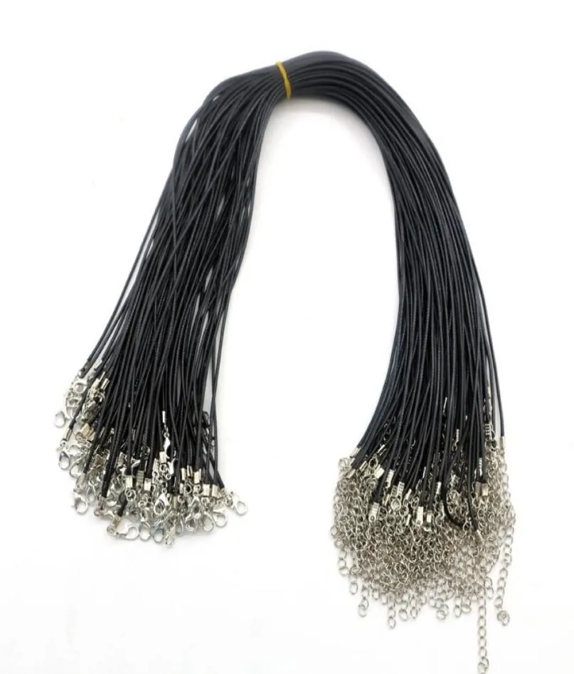 100 pccslot intrecciata intrecciata intrecciata catena di collana con corda con corda con artiglio di aragosta per collana di razzine e gioielli che producono 20 i8259346