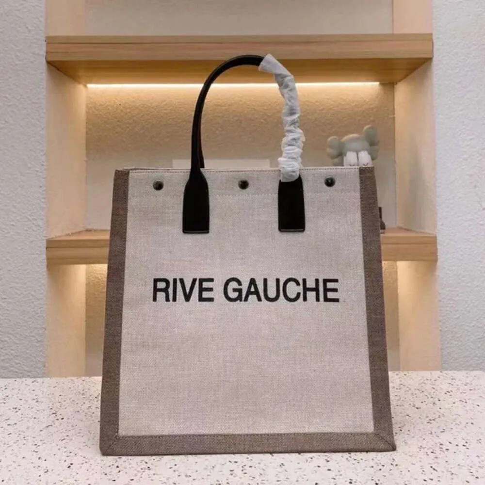 Rive Gauche Designer Bag mody Tote Canvas Raffias Torebki na zakupy duże torby plażowe luksusowe podróżne przełomowe torba na ramię laptop 381