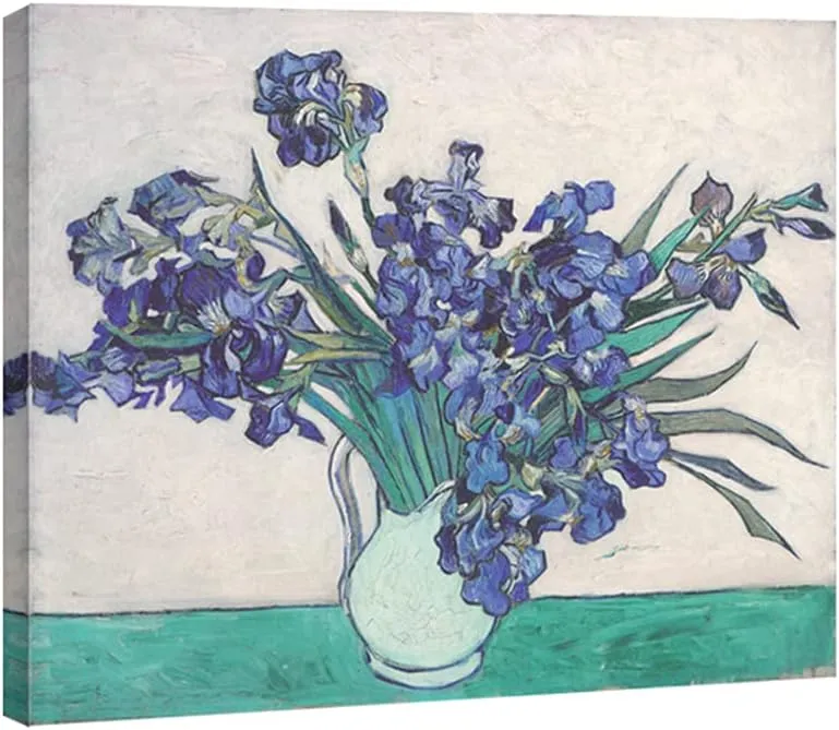 Van Gogh beroemde bloemenolie schilderijen reproductie Modern verpakte giclee canvas prints blauwe bloemen foto's op canvas muurkunst voor woonkamer slaapkamer decoraties