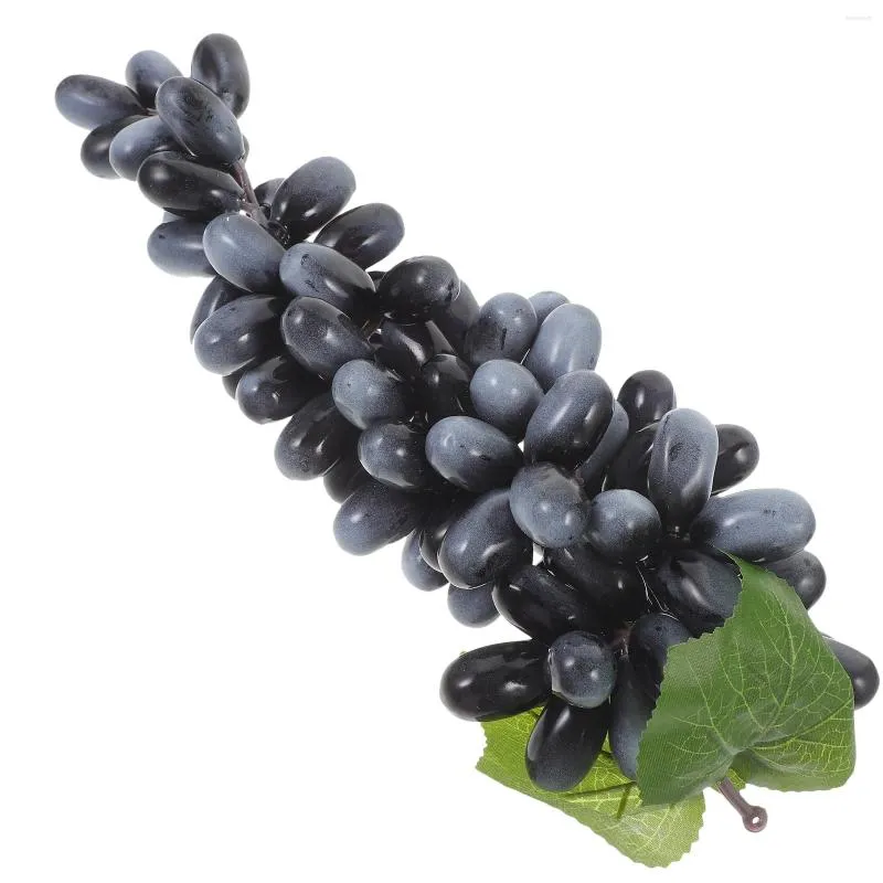 Party Decoration Artificial Grapes Lifelike Fake High Simulation Model Fruit Pendant Soft Rubber Kitchen Prop Decor