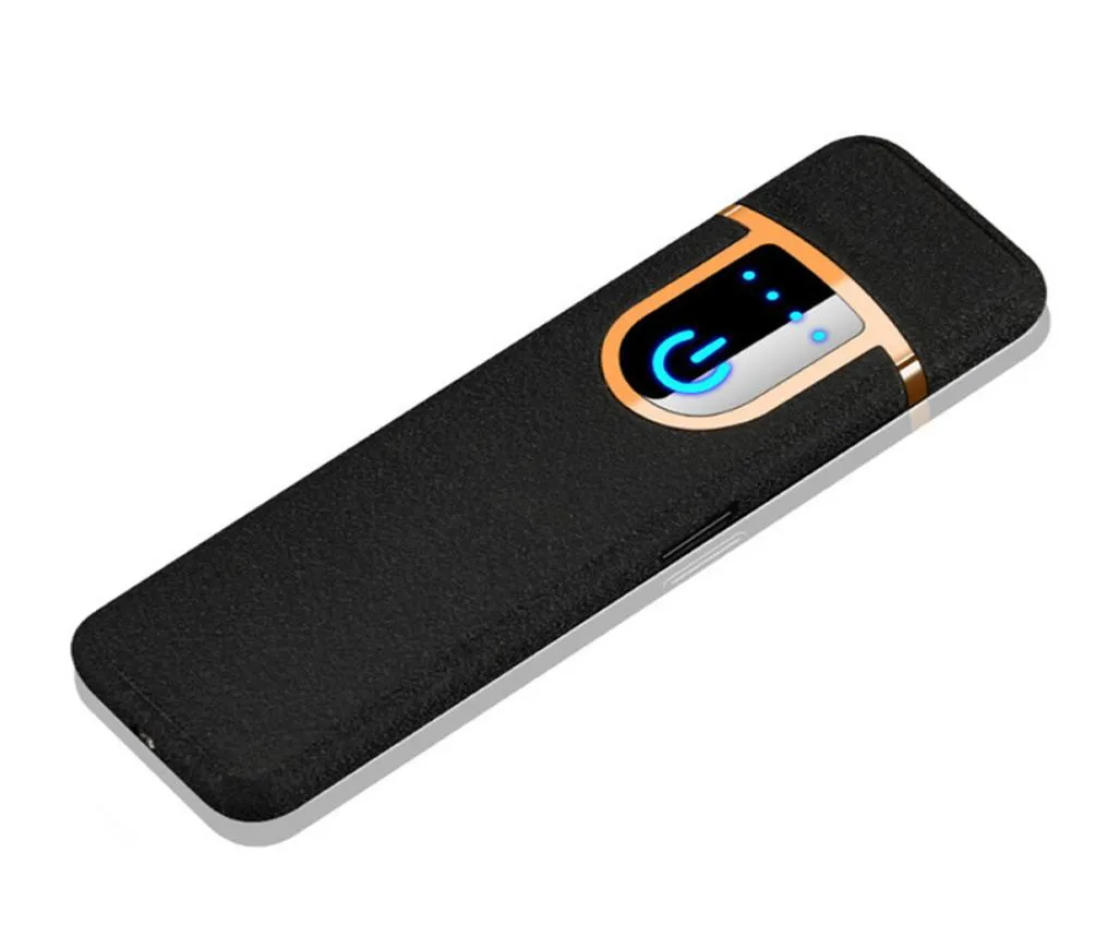 Charge métallique portable induction tactile à tacles de vent Ligneurs de cigarette USB UltraHin UltraHin4764721