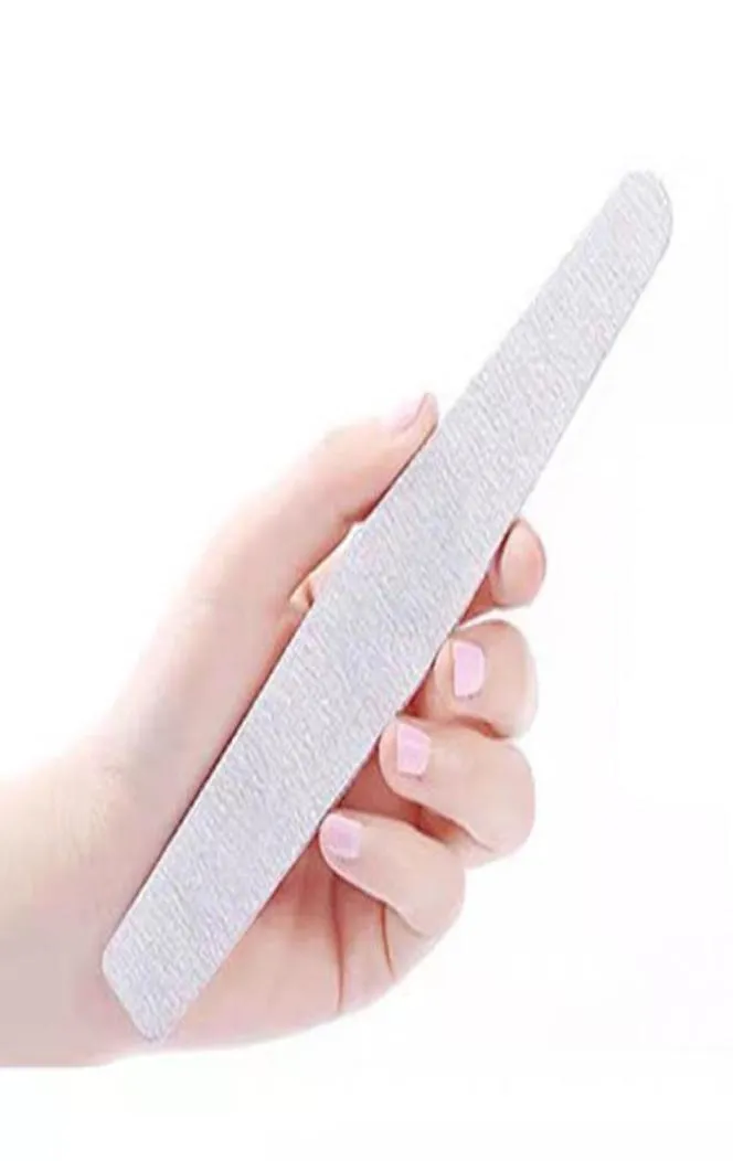 50PCLOlot Professional Nail Pille 100180 Emery Board Rhombus Grey Papup do paznokci Whole3279852
